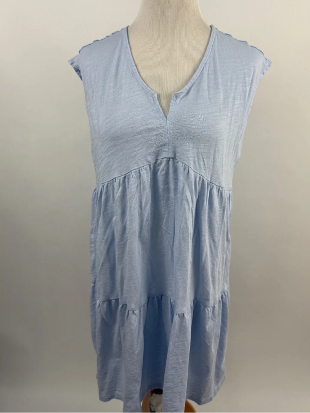 Sanctuary Light Blue Social Standard Scoop Neck babydoll dress